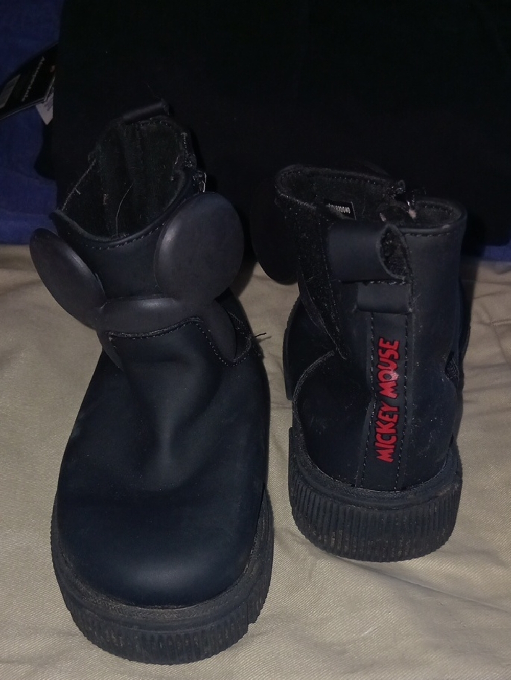 ZARA MICKEY MOUSE Kids Black  Boots